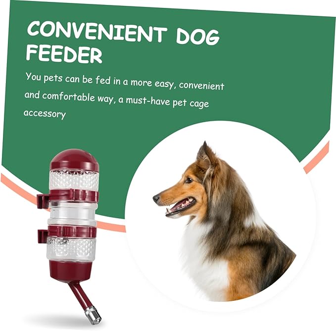 VANZACK 4pcs Pet Water Dispenser for Dogs and Cats Automatic Hanging Feeder Easy to Install for Cages Prevents Spills and Keeps Pets Hydrated