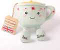 English Teacup Nosework Plush Dog Toy with Rope Legs and crinkle sound-UK British design for Dogs
