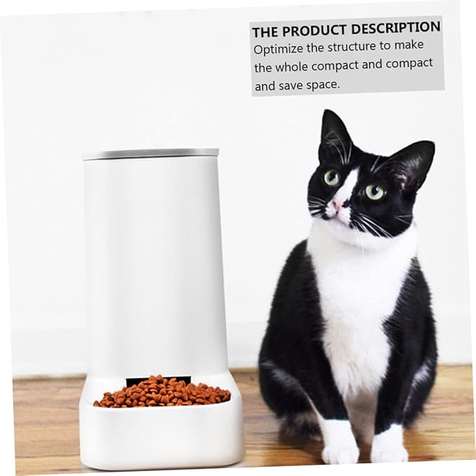 Garneck 1pc Automatic Pet Feeder for Dogs and Cats Food Dispenser Non- Base for Timed Feeding Pet Food Container