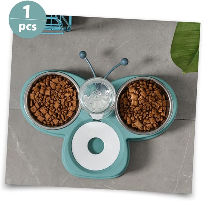 HANABASS Skid-Resistant Automatic Water Feeder for Dogs Cats Multi-Function Pet Water Dispenser Kitten Feeder Dog Supply Green