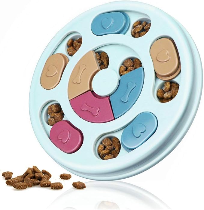 Dog Puzzle Toys, Interactive Dogs Game, Pets Enrichment Toys for Puppy Mentally Stimulating Feeding Dispenser Dog Treat Puzzle Feeder for Small,Medium and & Large Dogs Brain Training