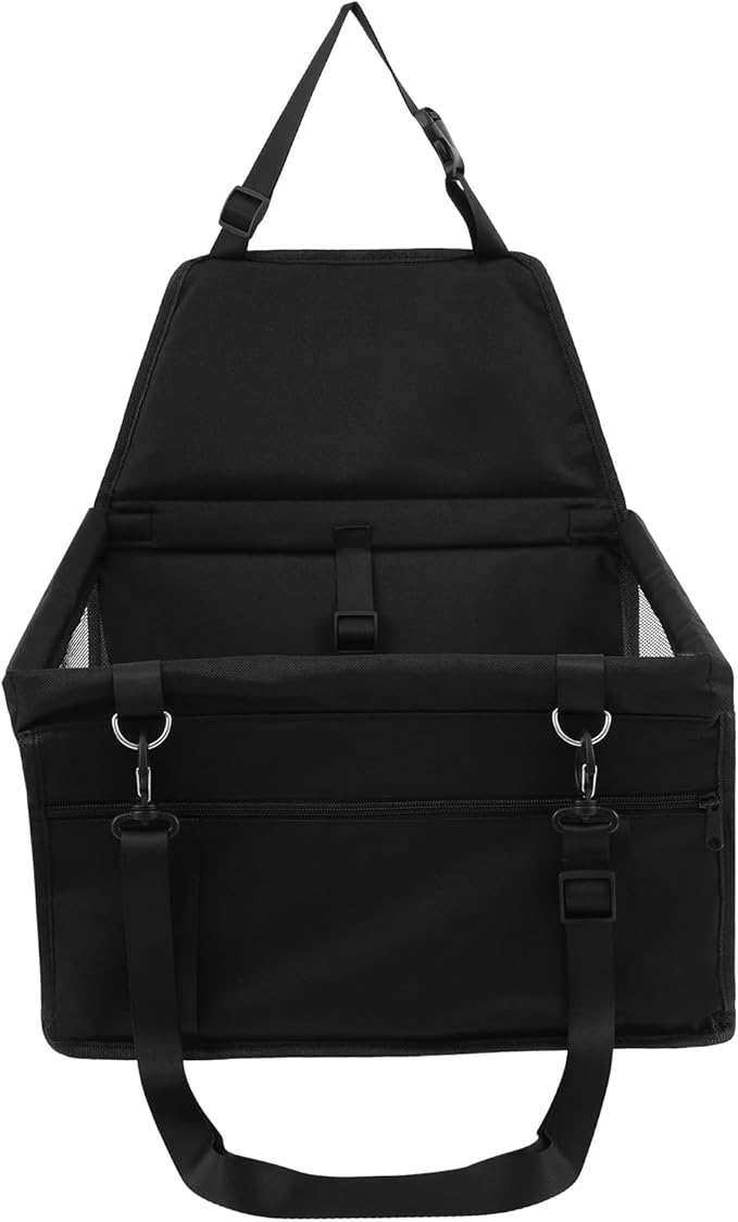 Oxford Cloth Car Pet Booster Seat Adjustable Strap Large Capacity Car Dog Bag Carrier W Safety Lock for Puppy Cat Travel