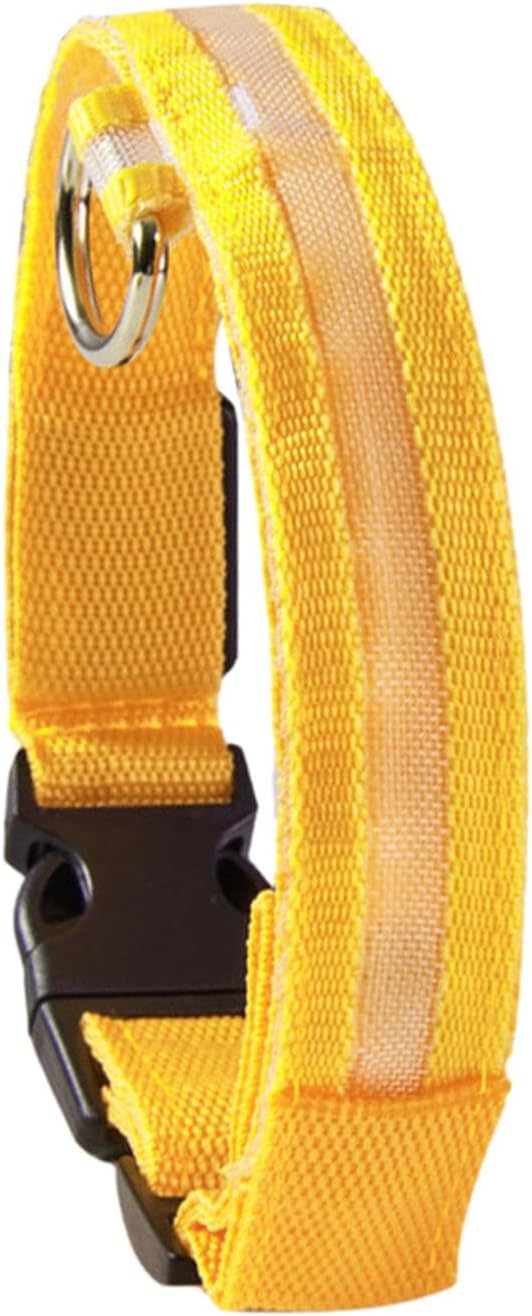 Pet Collar, Dog Training Collar with Night Visibility, 3 Flashing Modes, Rainproof Rechargeable Pet Collar, 500mah Battery, Adjustable Dog Light Collar, Waterproof Dog Collar for Large Dogs
