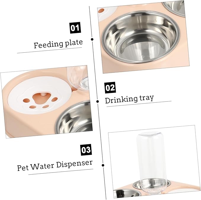 Cat Dog Water Dispenser Bottle Automatic Pet Feeder Capacity Leakproof