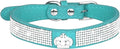Cute Dog Collar with Bling Rhinestone, Fancy Crystal Diamond Glitter Pretty Jewel Soft Cat Collars for Small Medium Large Breed Dogs Girl Female Pet Puppy Kitten Terrier (L, Light Blue5)