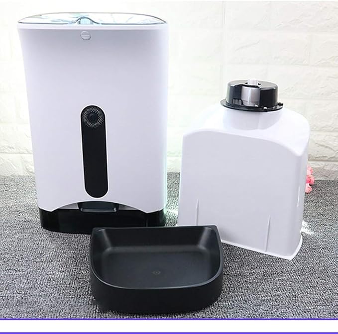 feeders Plastic Dog Automatic Feeder Pet Intelligent Timing Feeder Feeder White