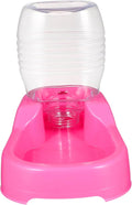 Pink Pet Water Feeder Bowl with Stable Non Spill Design Safe High Density Material Automatic Drinking Station for Dogs and Puppies for Home and Pet Shops