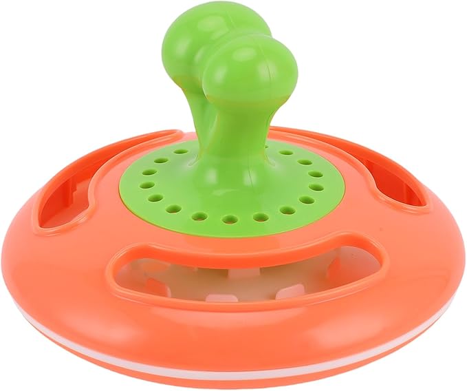 Rengue Interactive Dog Toy with 360 Degree Rotating Treat Dispenser for Cats and Dogs, Automatic Feeding Function and Mental Stimulation for Pets