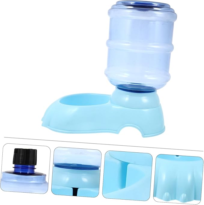 BESPORTBLE Automatic Pet Water Feeder for Dogs and Cats Durable Bowl with Smooth Surface Random Color Drinking Device for Easy Pet Hydration