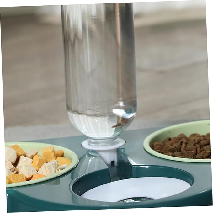 Multi-Function Pet Food Feeder and Water Dispenser Automatic Cat Dog Bowl Dual Food and Water Capacity Design for Home and Pet Store Use