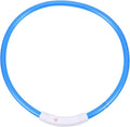 USB Charging Luminous Dog Collar 70cm Fiber Optic Pet Collar Single Color for Night Walking