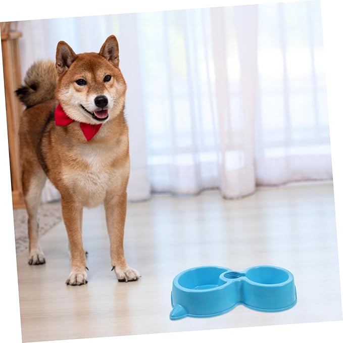 Automatic Pet Feeder and Water Dispenser with Bottle Attachment for Dogs and Cats Durable Slow Feeder Dog Bowls for Hydration and Mealtime Convenience