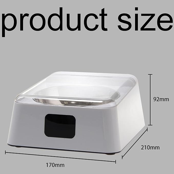 Smart Pet Automatic Feeder, Large Capacity Battery, 304 Stainless Steel Bowl with Clear Lid, Suitable for Cats and Dogs