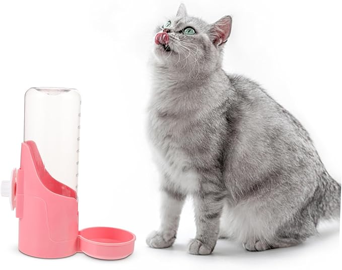 Automatic Pet Water Feeder Wall-Mounted Drinking Device for Dogs Cats Leak Design Height for Comfortable Drinking Angle for Pets