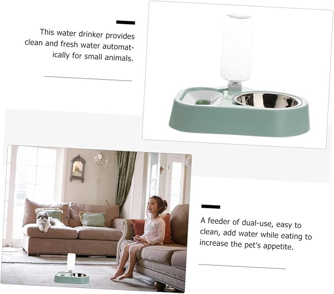 Kisangel Automatic Water Feeder for Dogs and Cats Durable Dual-use Pet Bowl with Capacity Lightweight Design Convenient Water Dispenser for Easy Pet Hydration