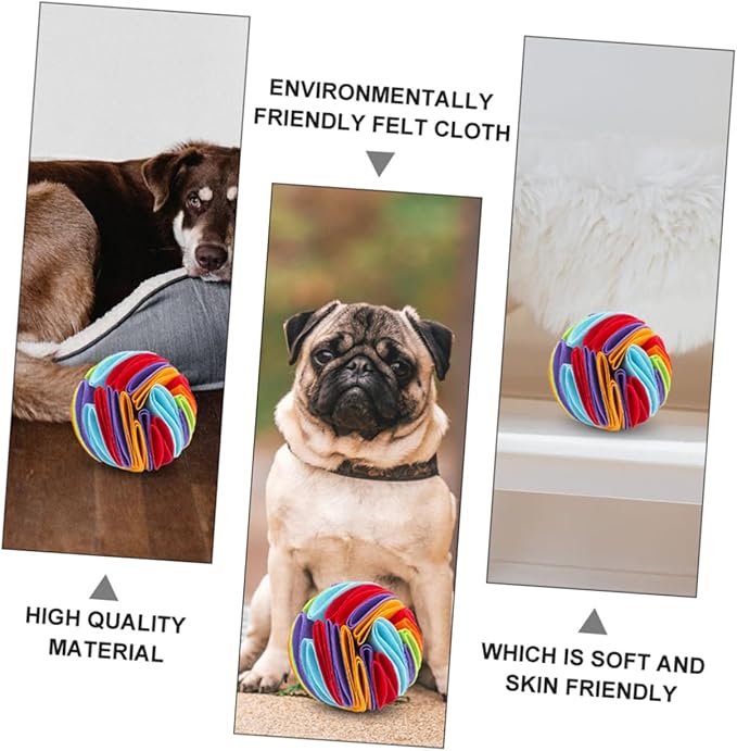 FRCOLOR 4pcs Pet Sniff Chewing Toy for Dogs Encourages Natural Foraging Skills Felt Material for Interactive Play and Reducing Boredom