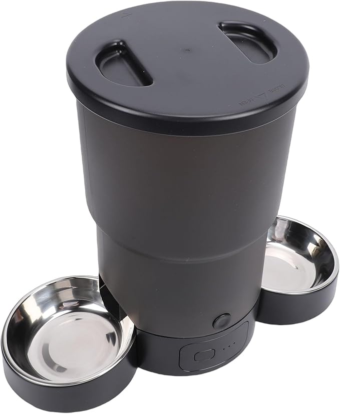 Zerodis Smart Dog Food Dispenser Automatic Feeders Control and Timer Settings for Pet Feeding Ideal for Multi Cat Households Smart Dog Food Dispenser Plastic Portion Cat