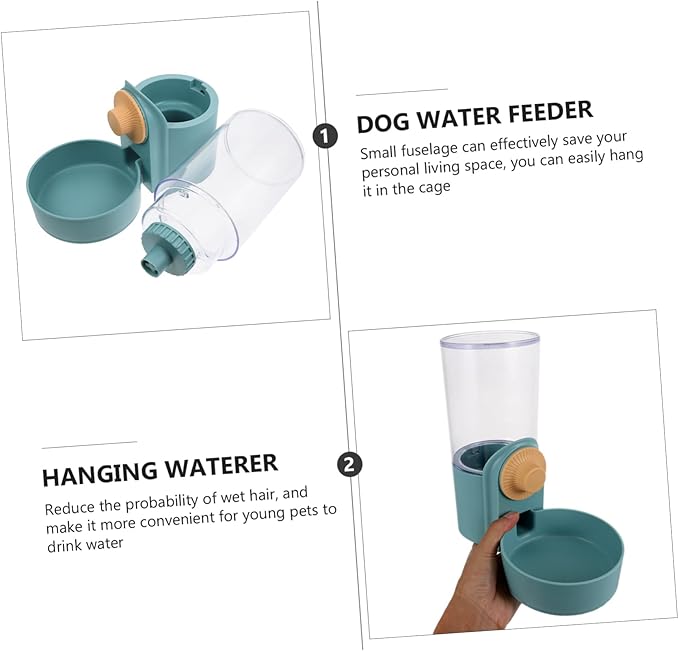 Happyyami 1pc Automatic Cat Water Dispenser Hanging Pet Water Container for Dogs and Cats Bottle Design for Easy Inspection Pet Drinking Supplies