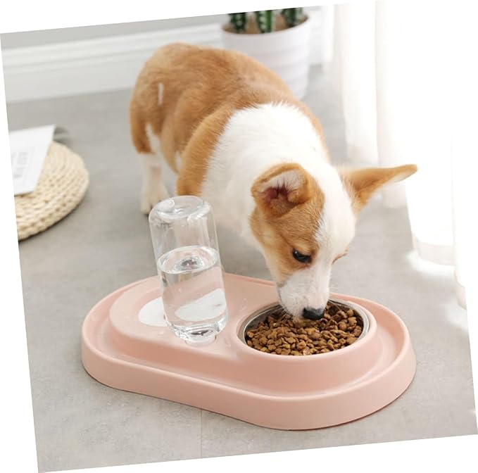 Pet Water Feeder Auto Fill Dog Bowl Pet Water Dispenser Plastic Stainless Steel for Dogs Feeding Drinking Bowl