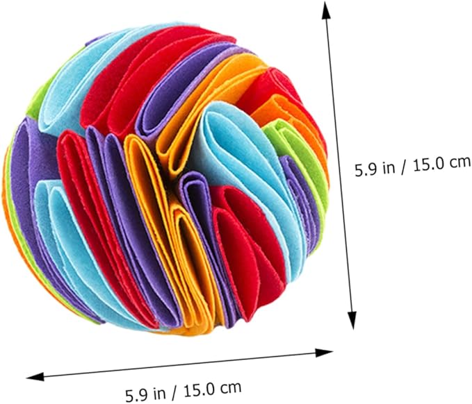 BESPORTBLE 2pcs Dog Teething Toys Sniffing Balls Interactive Pet Snuffle Balls Slow Feeding Dog Toys for Puppies