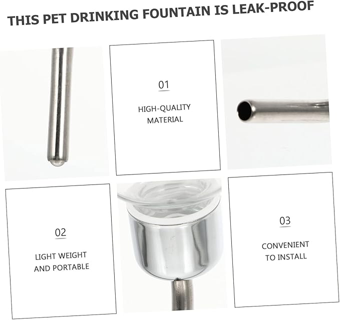 VICASKY 2Pcs Automatic Pet Water Dispenser Hanging Type Water Feeder for Cats Puppies and Dogs Capacity Leak Design Pet Supplies
