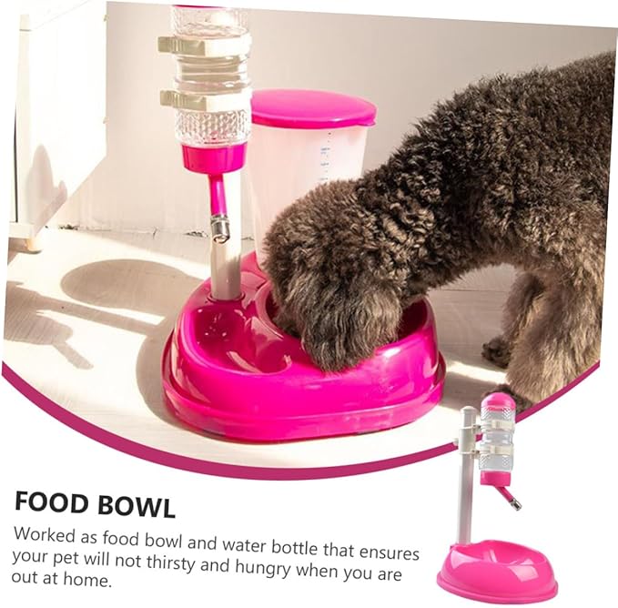 BESPORTBLE Automatic Feeder Waterer Pet Food Holder PVC Pp Capacity Non-Slip Base Pet Friendly