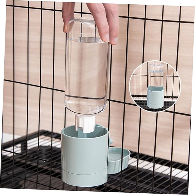 balacoo Hanging Pet Water Dispenser for Dogs and Cats Automatic Water Bowl Easy Installation and Bottle Design for Continuous Hydration Cages
