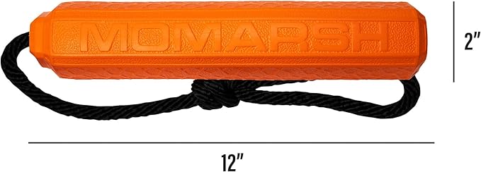 Momarsh Floating Dog Training Bumper | Durable Dummy with Easy Launch Rope | Advanced Waterfowl Hunting Retriever Dog Tool | Enhance Agility and Obedience