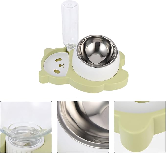 Stainless Steel Cat Feeder Automatic Water Container Pet Supplies Cat Dog Bowl Unique Design