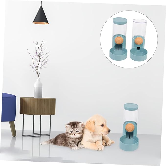 2pcs Automatic Pet Water Dispenser Feeder for Cats and Dogs Hanging Design Easy Installation for Cage Use Promotes Healthy Drinking and Eating