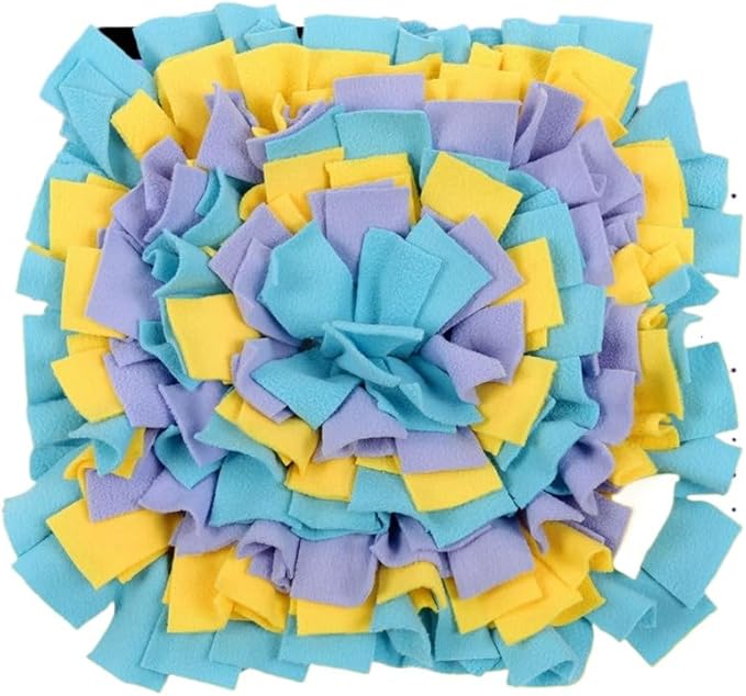 Mini Square Snuffle Mat for Small Pets, Interactive Nose Work Toy for Rabbits Hamsters Dogs, Fun Foraging Pad for Boredom Relief and Energy Release (A07)
