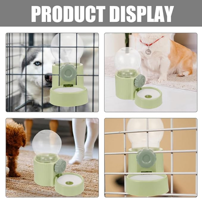 Milisten 2pcs Automatic Hanging Water Feeder for Dogs and Cats Pet Dispenser Leak Design Comfortable Drinking Angle for Pets Easy Installation