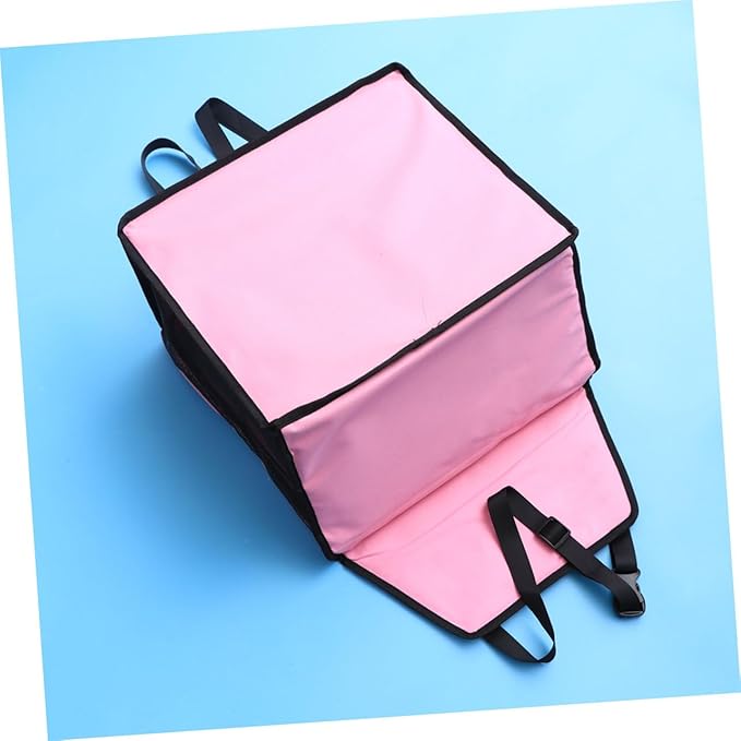 Breathable Mesh Dog Car Seat with Design Safety Leash and Thick Support Rods for Pet Travel Compatible with Harnesses Black Color(Pink)