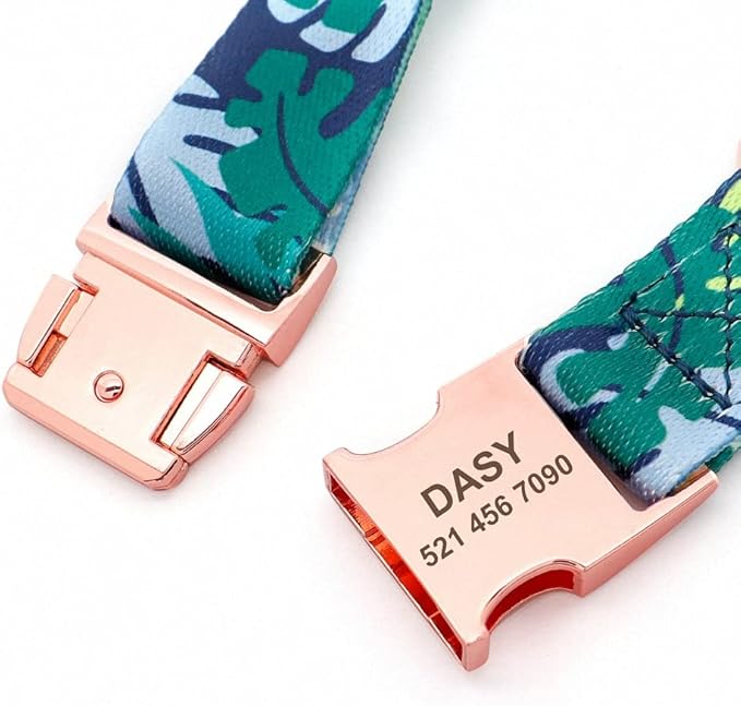 Personalized Dog Collar Custom Puppy Pet Collar Pitbull Collars Pets Acessorios Products Small Dog Collar for Medium Large Pet Blue S