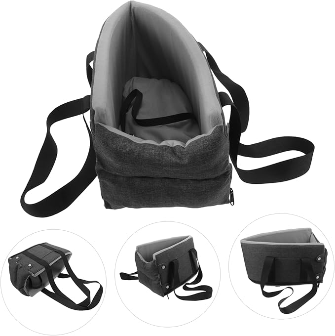 POPETPOP Portable Dog Car Seat Washable Pet Seat for Dogs and Cats and Tear-Resistant Material Fit for Outdoor to Clean and Install Season Comfort