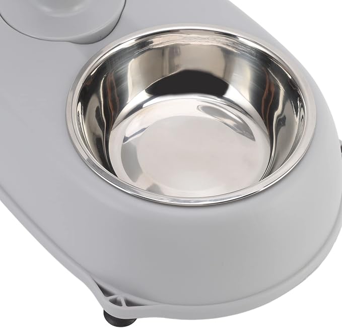 Pet Standing Water, 500ml Multifunctional Detachable Water Dispenser with Dispenser Bowl Height Adjustable Automatic Feeder