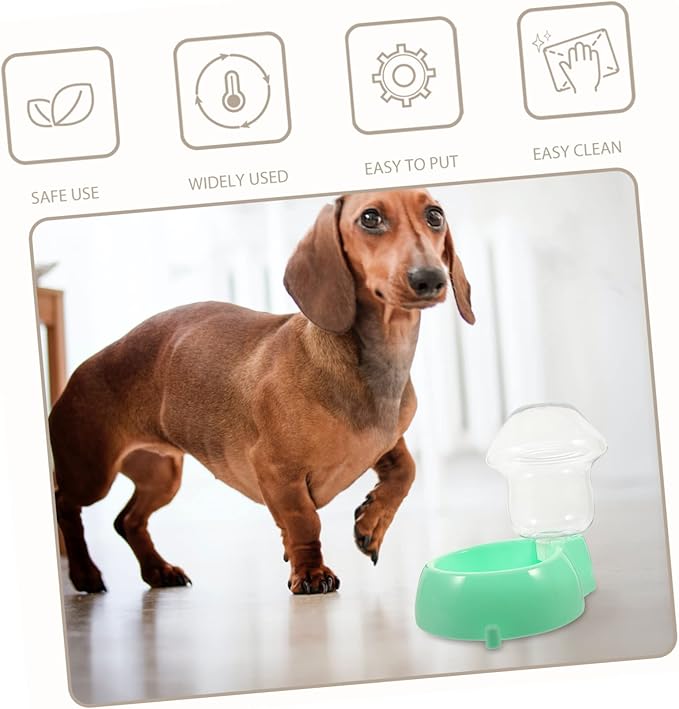 1set Automatic Pet Water Feeder Portable Plastic Water Dispenser for Dogs and Cats Easy to and Lightweight for Home and Outdoor Use