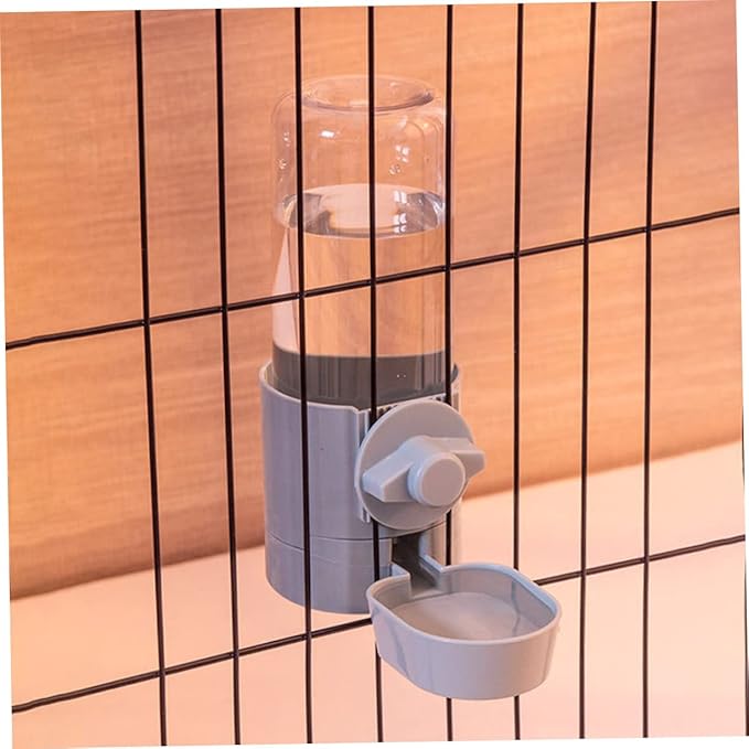 GANAZONO Hanging Automatic Pet Waterer for Cats and Dogs and Easy to Feeder Compact Design for Indoor Use for Busy Pet Owners Gray