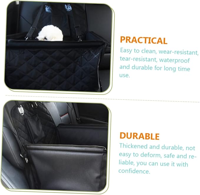 SUPVOX Pet Dog Car Bed Non- Dog Car Seat with Safety Belt for to and Install for Suvs and Trucks