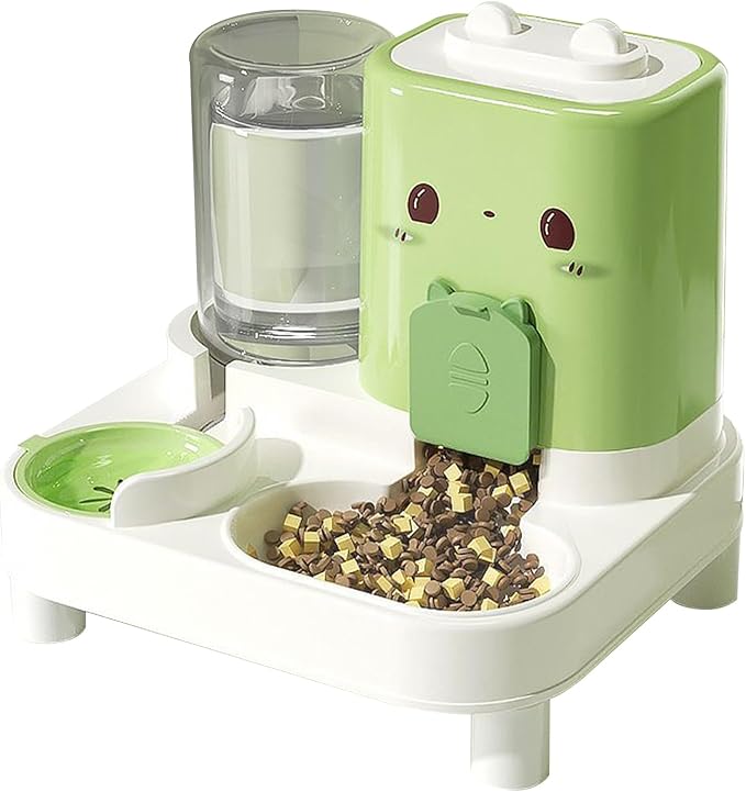 2 in 1 Dog Food Dispenser - Multifunctional Feeding Container with Water Bottle, Portable Food Storage | Detachable Waterer, Indoor and Outdoor Travel Accessory, Convenient Care Solution for D