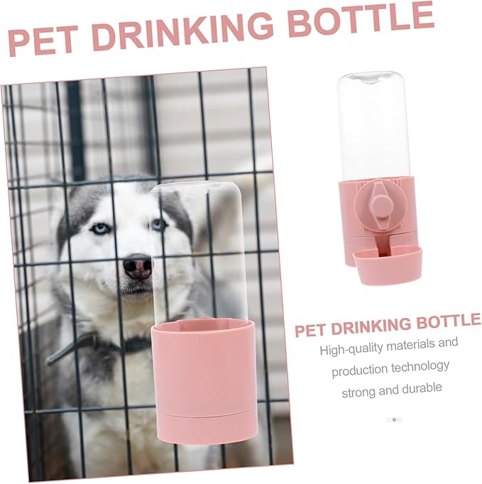 Hanging PET Water Dispenser for Cats and Dogs Automatic Water Feeder Fixed Mount 1.5L Capacity Cat Bottle Dispenser for Home and Travel