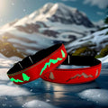 LED Dog Collar, 15 Light Modes, USB-C Rechargeable, Silicone Material, Adjustable Size, (RED, S(7.87-11.8"))