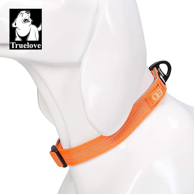 Truelove Dog Collars Set Reflective Collar for Small Medium Large Dogs Puppy Adjustable Padded Soft Nylon Comfy Neck TLC5271