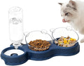 Automatic Pet Feeder, Cat Water Food Set for Small Medium Large Pets, Durable Pp+pc Material with Easy Refill Water Bottle and Bowl Design, Perfect for Indoor Daily Feeding Vacation or Night Use