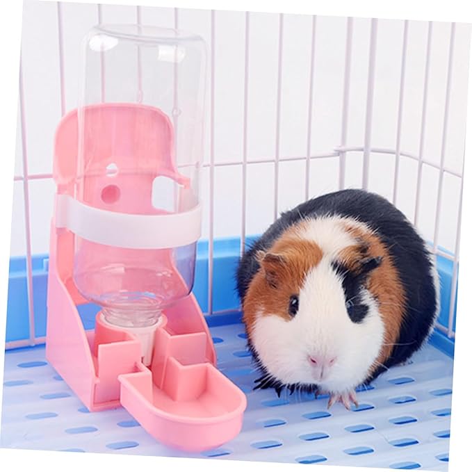 GANAZONO Leakproof Automatic Pet Drinking Feeder Water Dispenser for Hamsters Pigs Squirrels and Birds Easy Install Cage-Mounted Bottle for Home and Outdoor Use