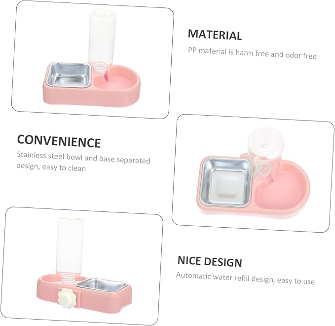 BESPORTBLE Automatic Water Refilling Pet Bowl Dog Cat Feeder Detachable -Fall for Dogs Cats Rabbits