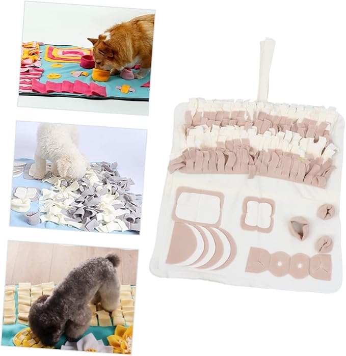 Pet Feeding Mat Snuffle Design Plush Dog Training Pad for Nose Work Behavior Improvement