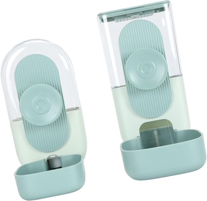 ANGGREK Waterer Set, Multipurpose Removable Reusable Automatic Pet Water Dispenser for Kennel for Small Pets (Green)
