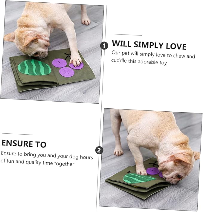 PET Dog Food Leakage Training Blanket Interactive Nose Work Toy for Dogs Educational Feeding Book Slow Feeder Design for PET Play and Training