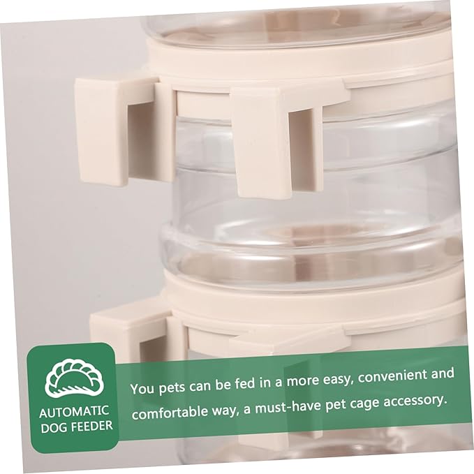 GANAZONO Pet Automatic Waterer Puppy Water Bottle with Stable Hanging Design Easy to Install for Dogs and Cats Prevents Spills Convenient Feeding Tool